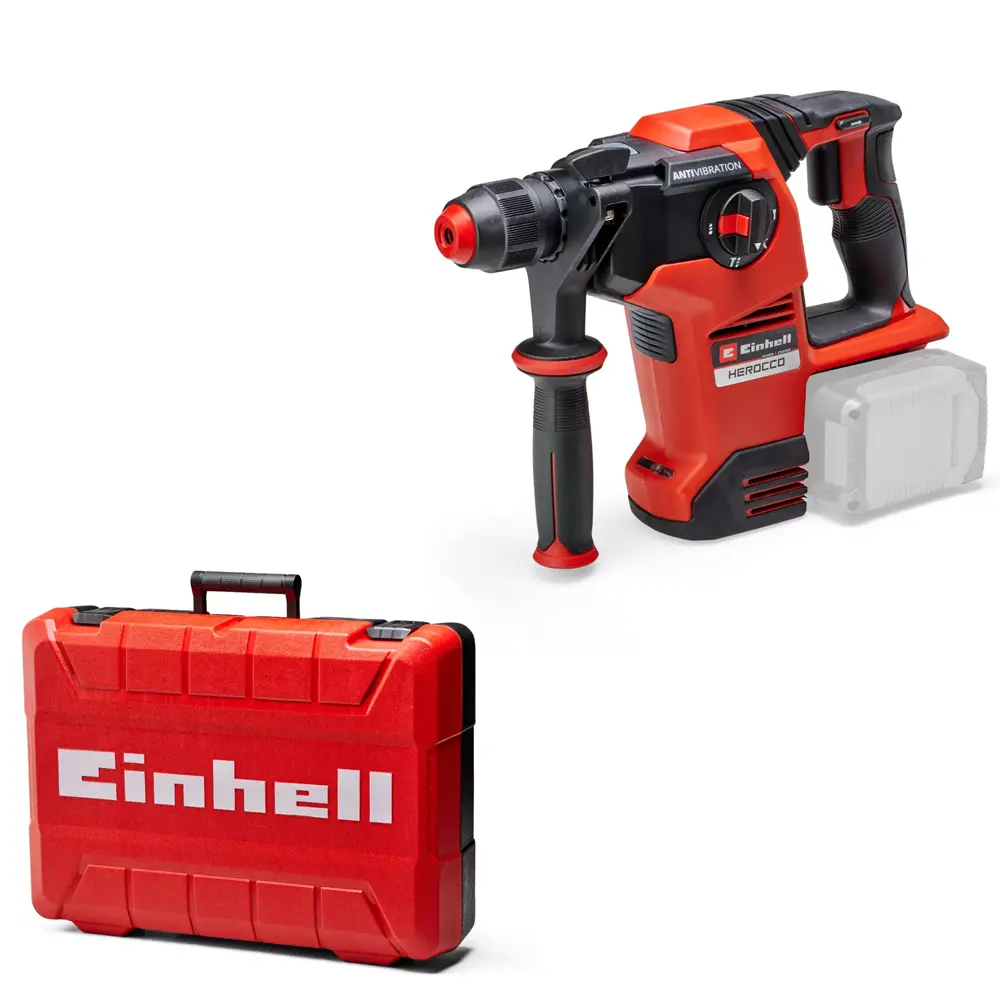 Einhell HEROCCO 36/28 36V Brushless SDS+ Rotary Hammer Drill - Body with Case