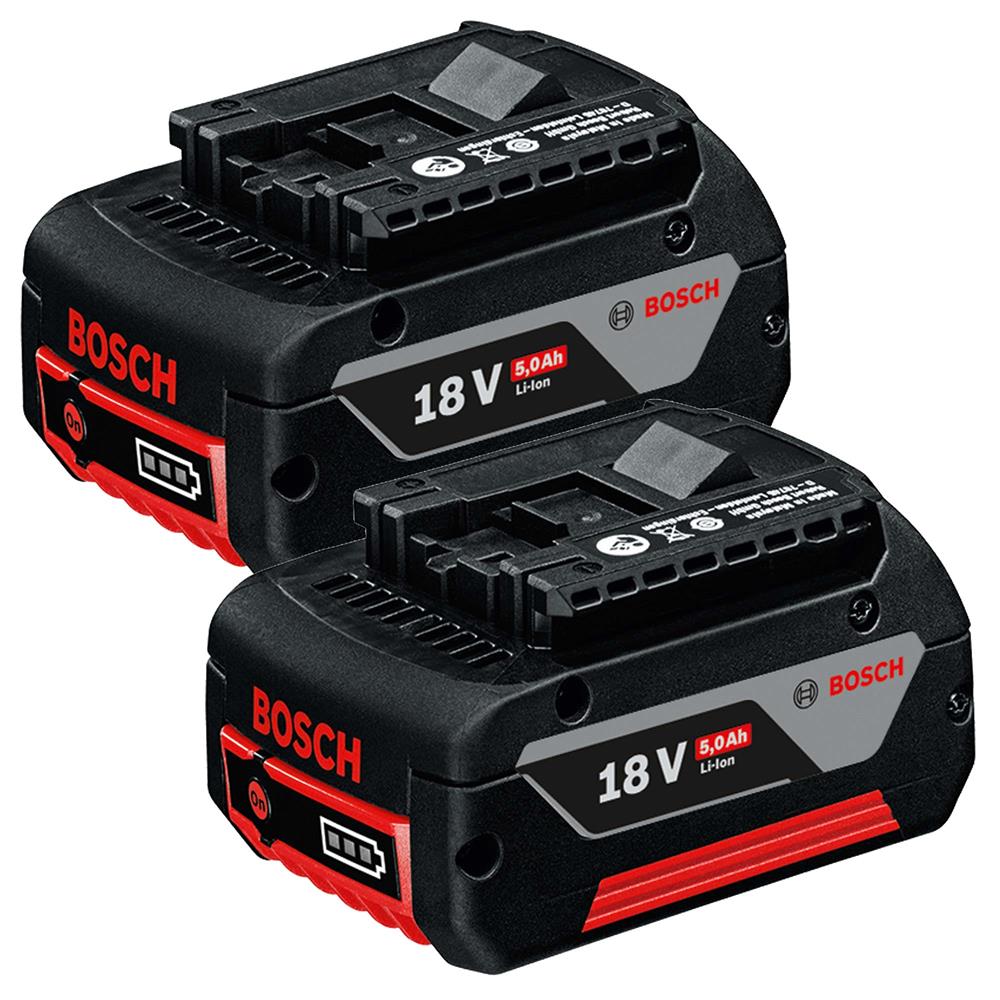 Bosch GBA 5.0Ah 18V Li Ion Battery Pack of 2 ITS