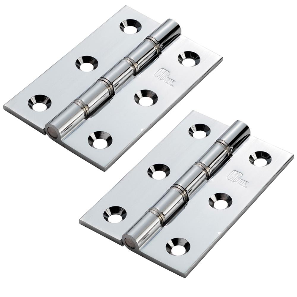 Double Stainless Steel Washered Brass Butt Hinge