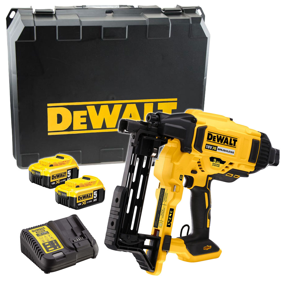 Dewalt DCFS950P2 18V XR Brushless Fencing Stapler with 2x 5.0Ah