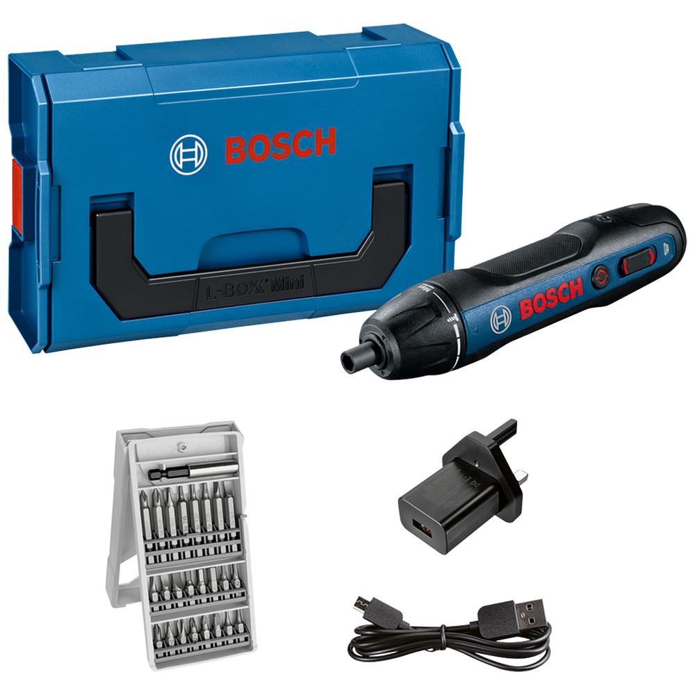 Bosch GO2 3.6V Cordless Screwdriver with 25 Piece Accessory Set