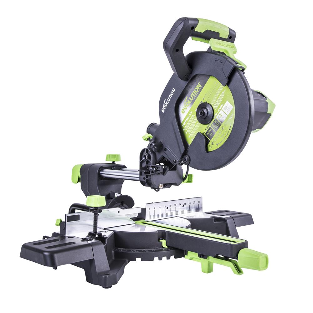 Evolution F255SMS 255mm Electric Sliding Mitre Saw - 240V