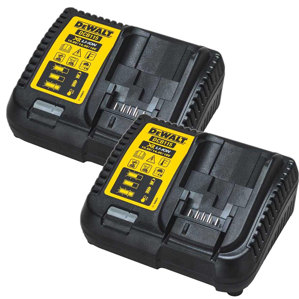 Dewalt DCB115 XR Multi Voltage Battery Charger Pack of 2 ITS