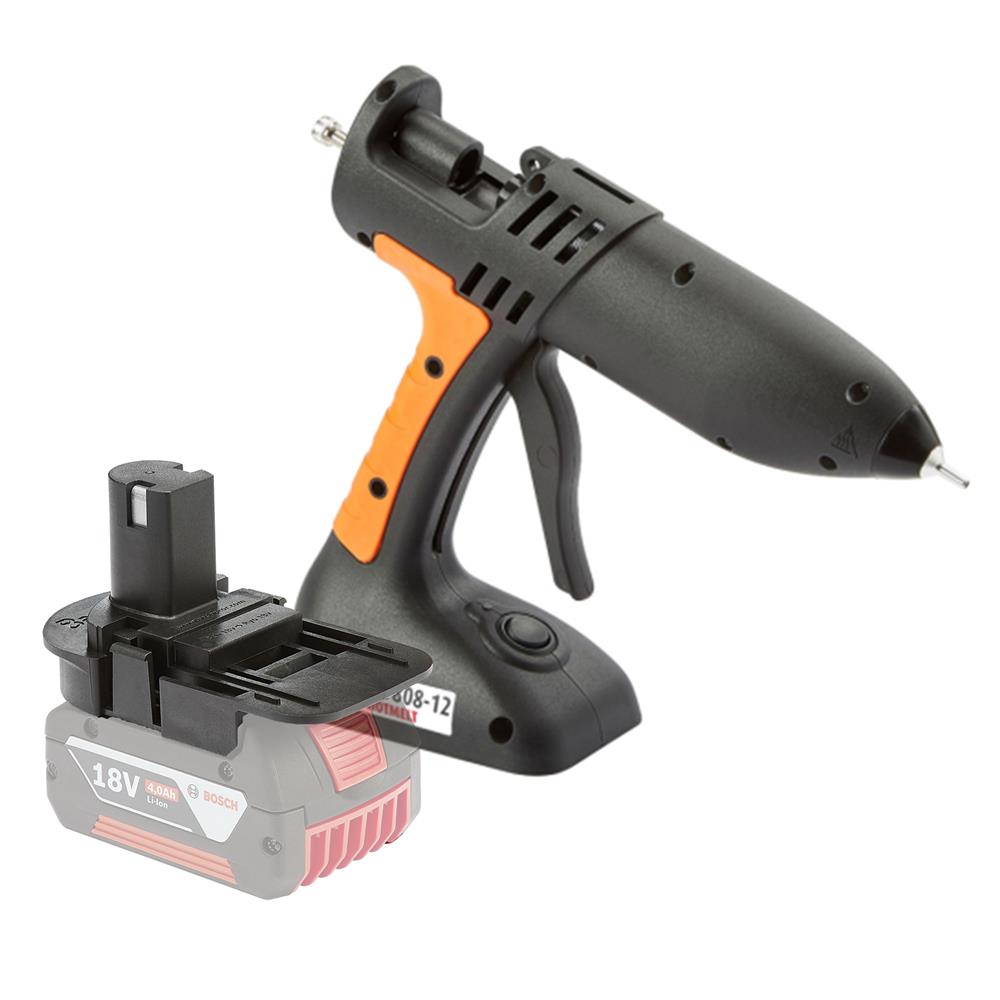 B Tec 808 High Output Cordless 12mm Glue Gun with Bosch 18V