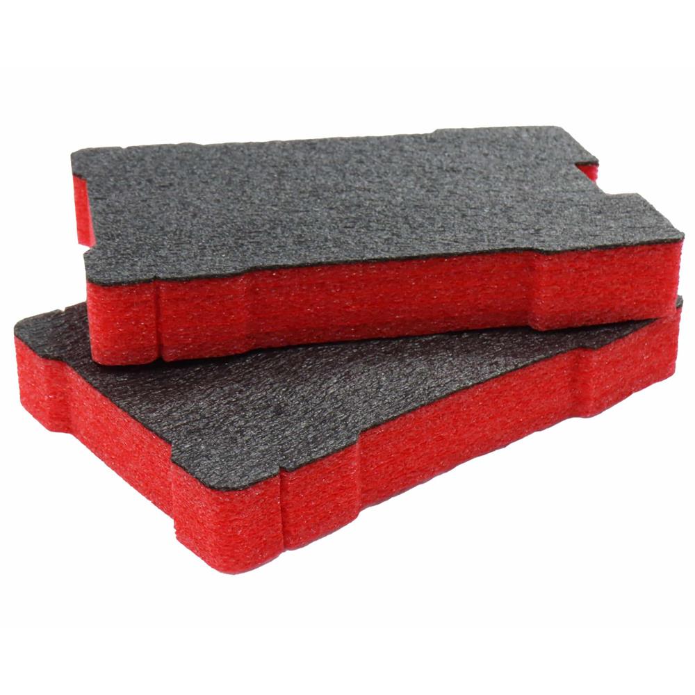 Shadow Foam RED 50mm Inserts for Milwaukee PACKOUT Compact