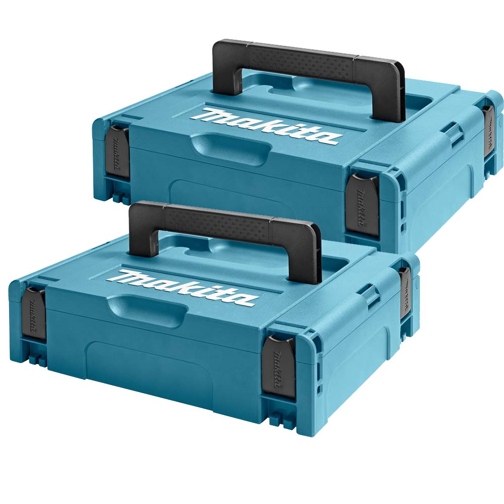 Makita 8215495PK2 Small MakPac Stackable Case Twinpack (396 x 296 105mm)