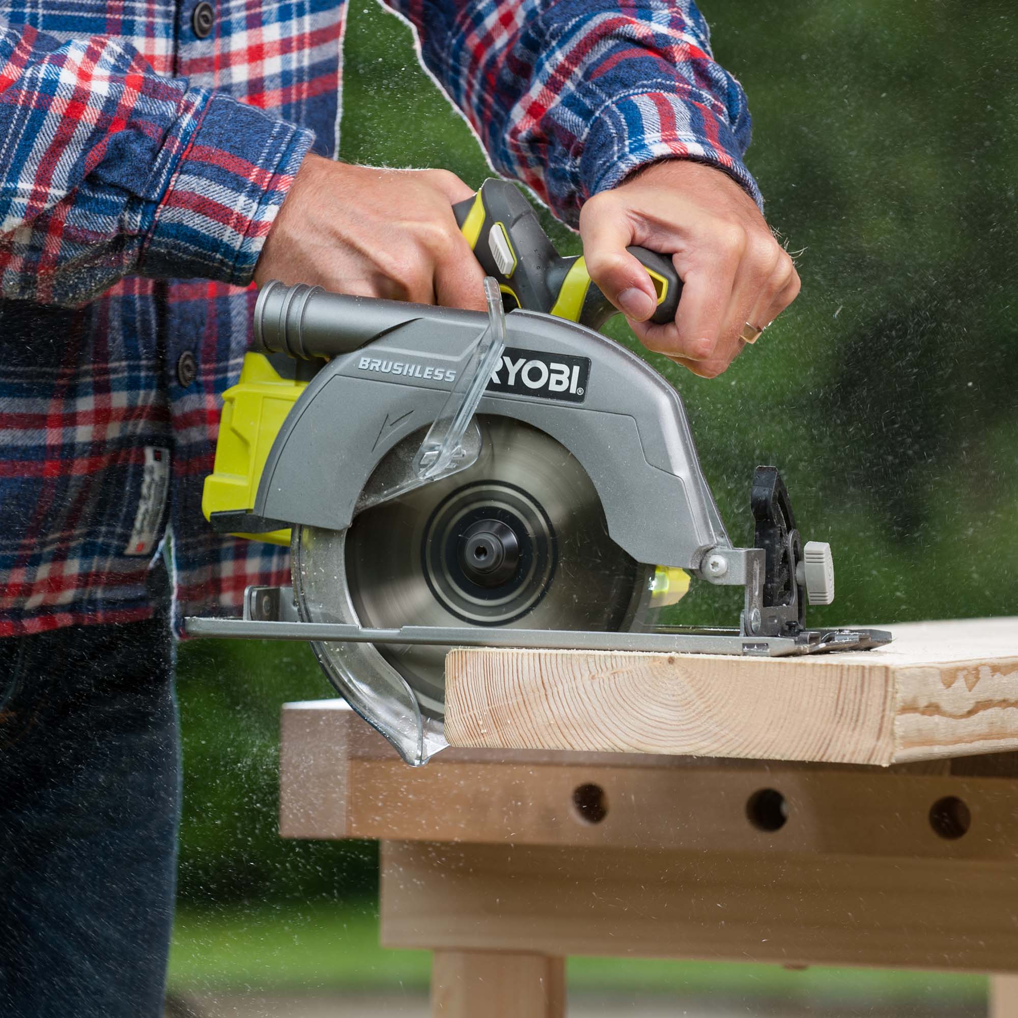 Ryobi 18V ONE+ 184mm Brushless Circular Saw Body