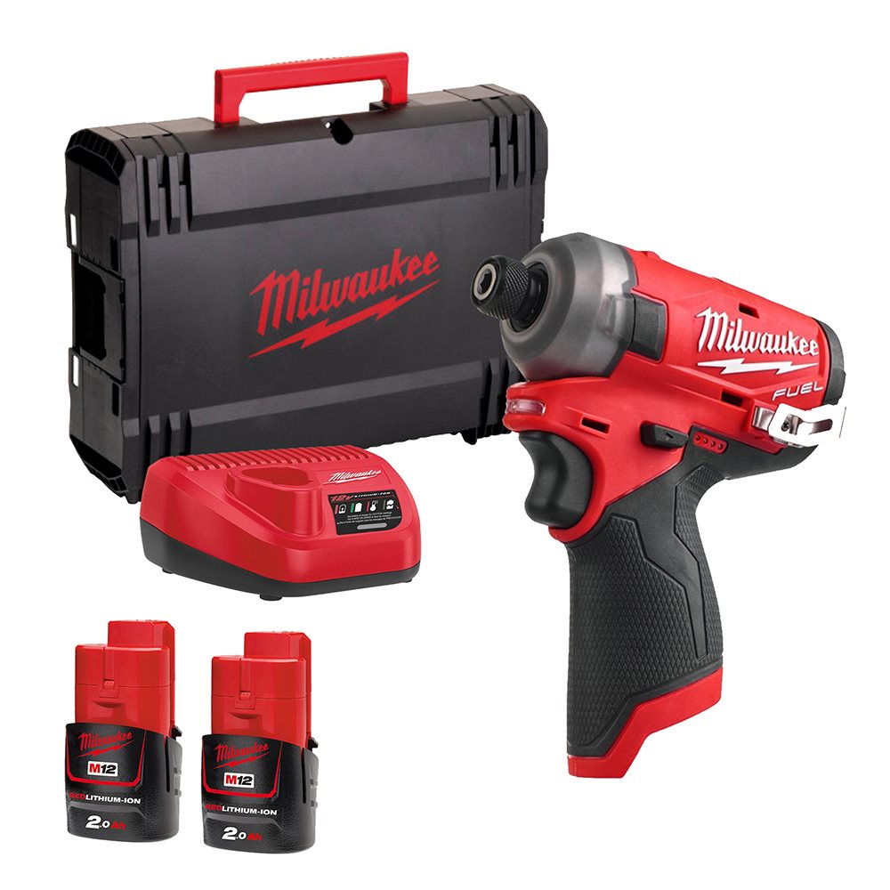 Milwaukee M12 FQID-202X 12V FUEL Brushless 1/4” Impact Driver with