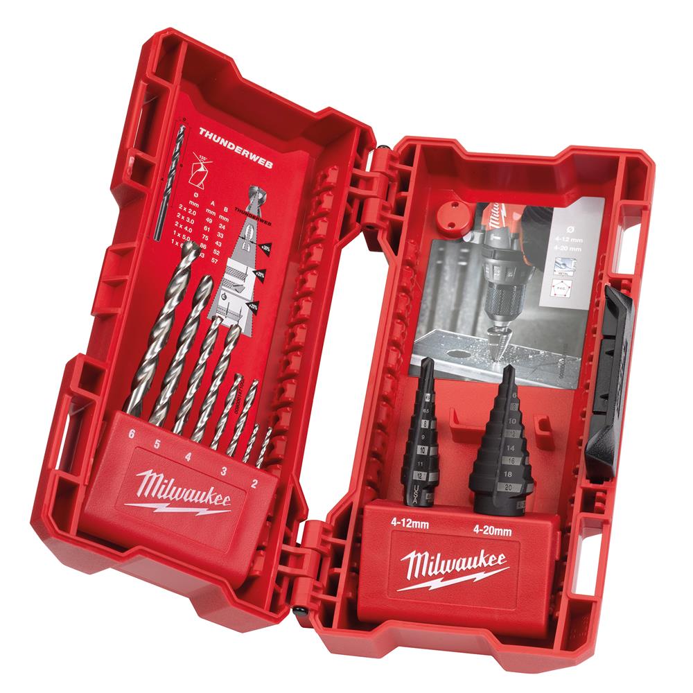 Milwaukee Step \u0026 Drill Bit Combo Set 