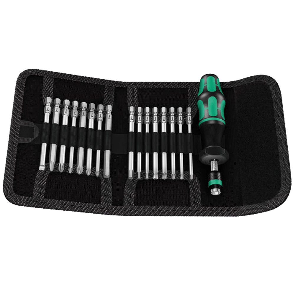 Wera 17 Piece Kraftform Kompakt 60 1.2-3.0Nm Torque Screwdriver Set