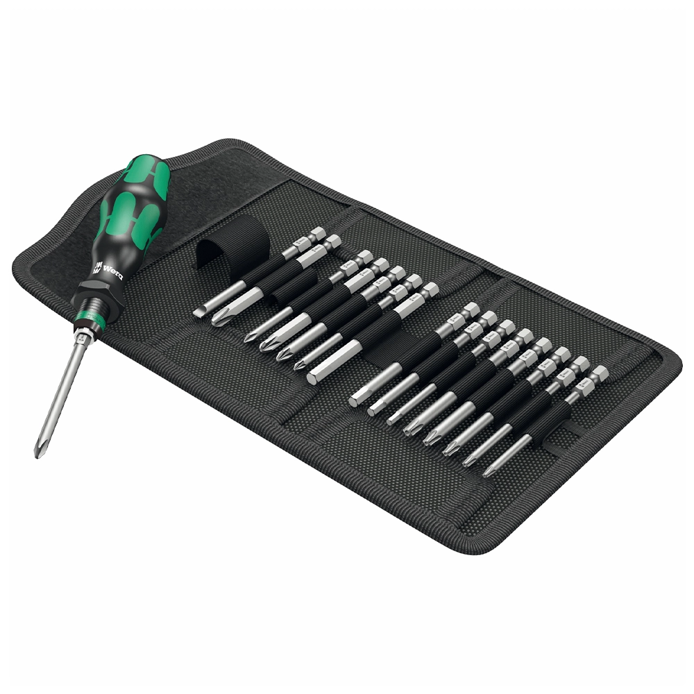 Wera 17 Piece Kraftform Kompakt '60' Interchangeable Blade Screwdriver Set