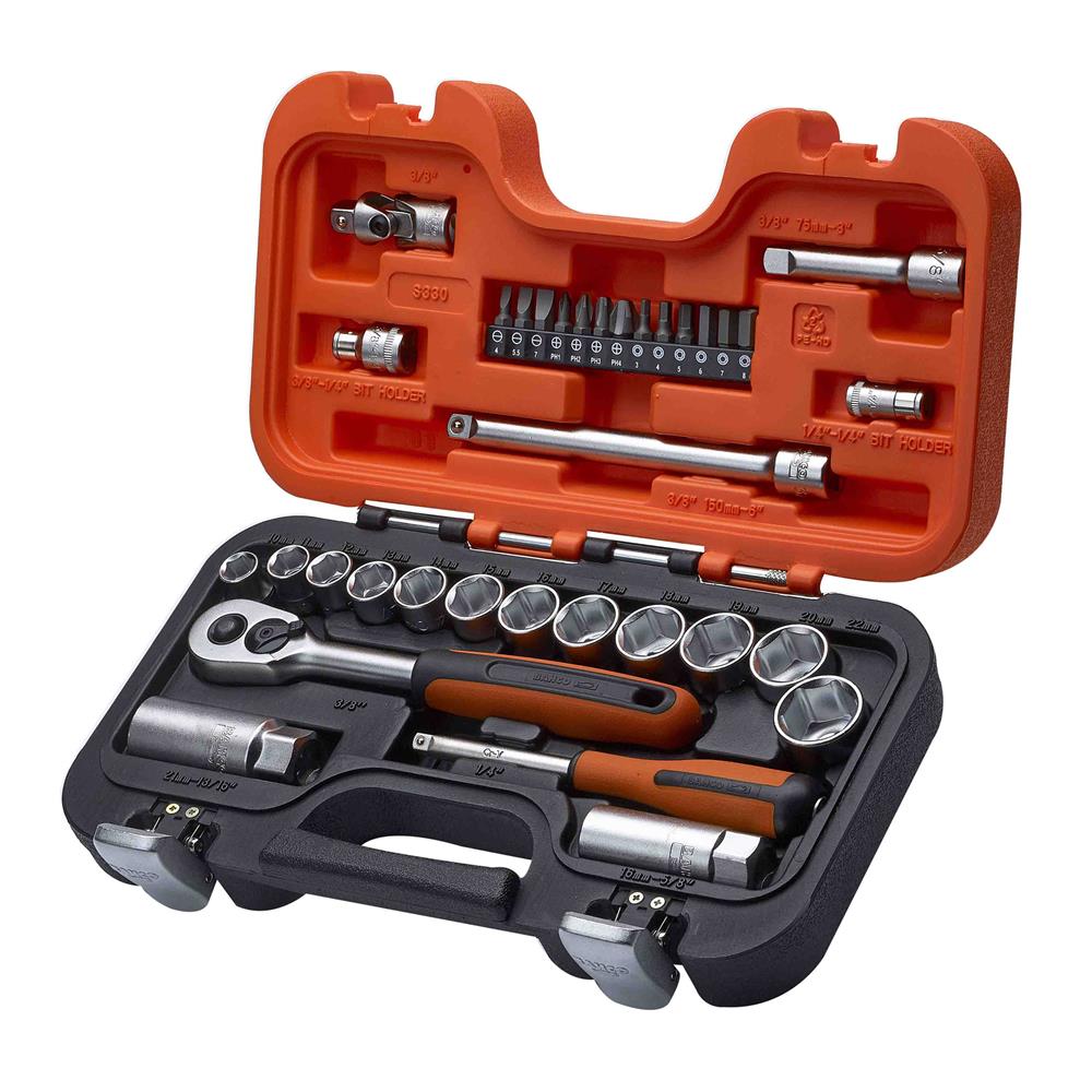 Bahco 33 Piece Socket Set (1/4'' & 3/8'' Drive) - ITS
