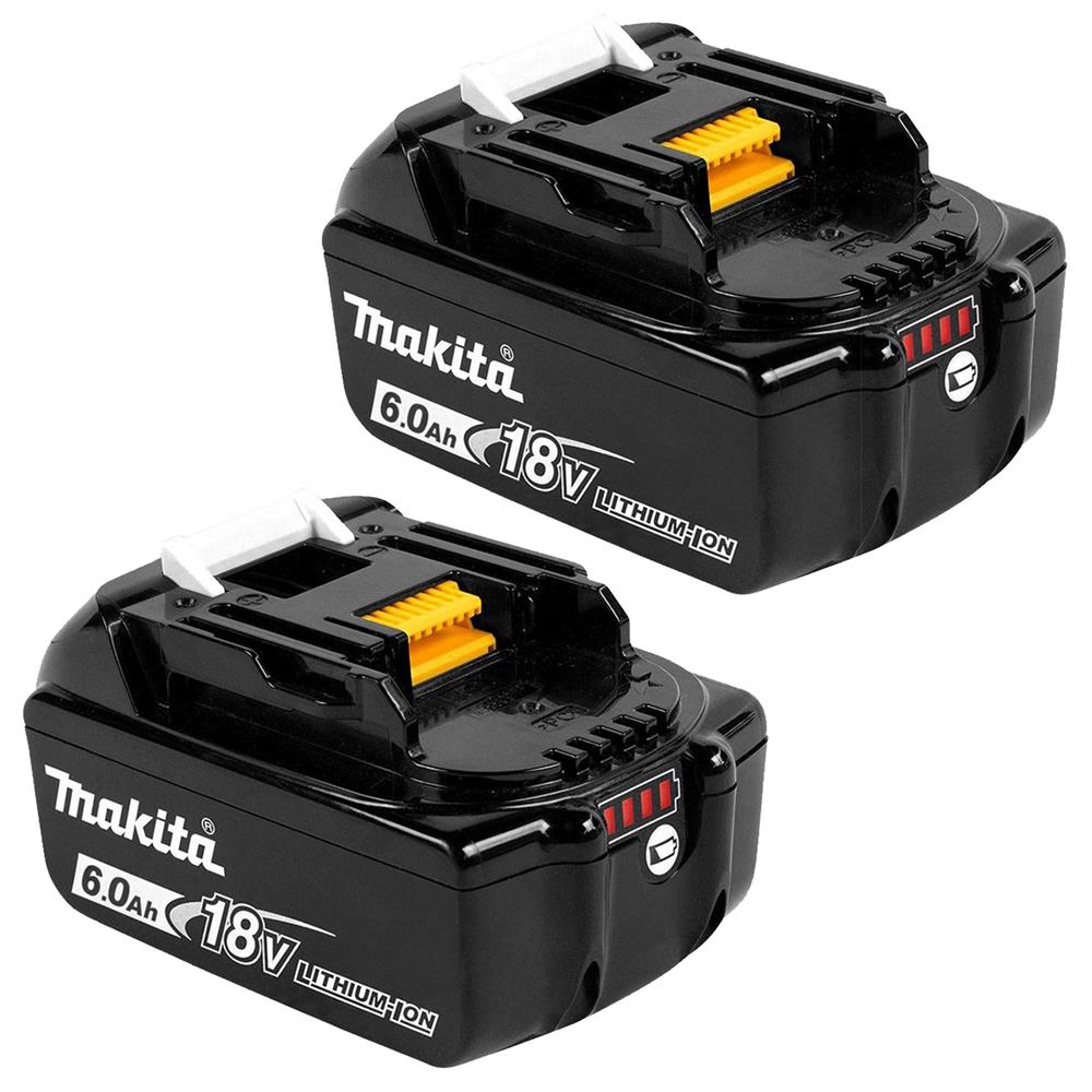 Makita BL1860B 6.0Ah 18V LXT Li-Ion Battery Pack of