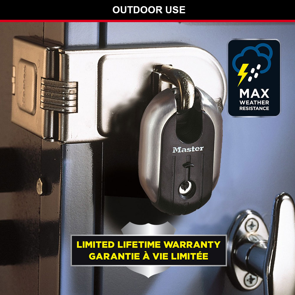 Master Lock 60mm Closed Shackle Disc Padlock | ITS.co.uk| 