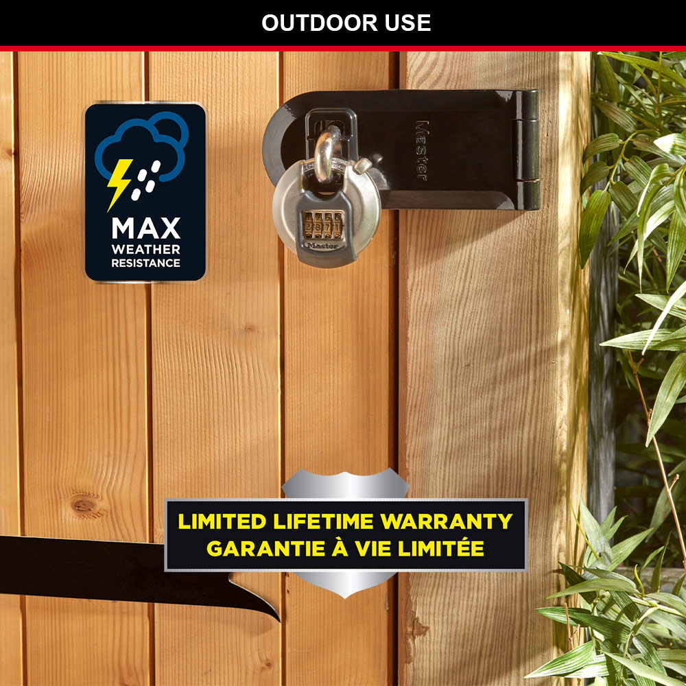 Master Lock Cadenas Noir Largeur 30 mm / set de 2