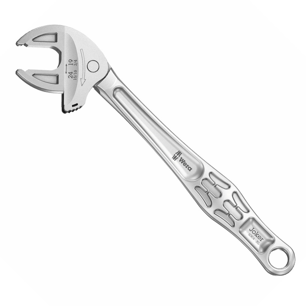 Wera Joker '6004' XL Self Setting Spanner - 19-24mm x 3/4-15/16 Inch x 256mm