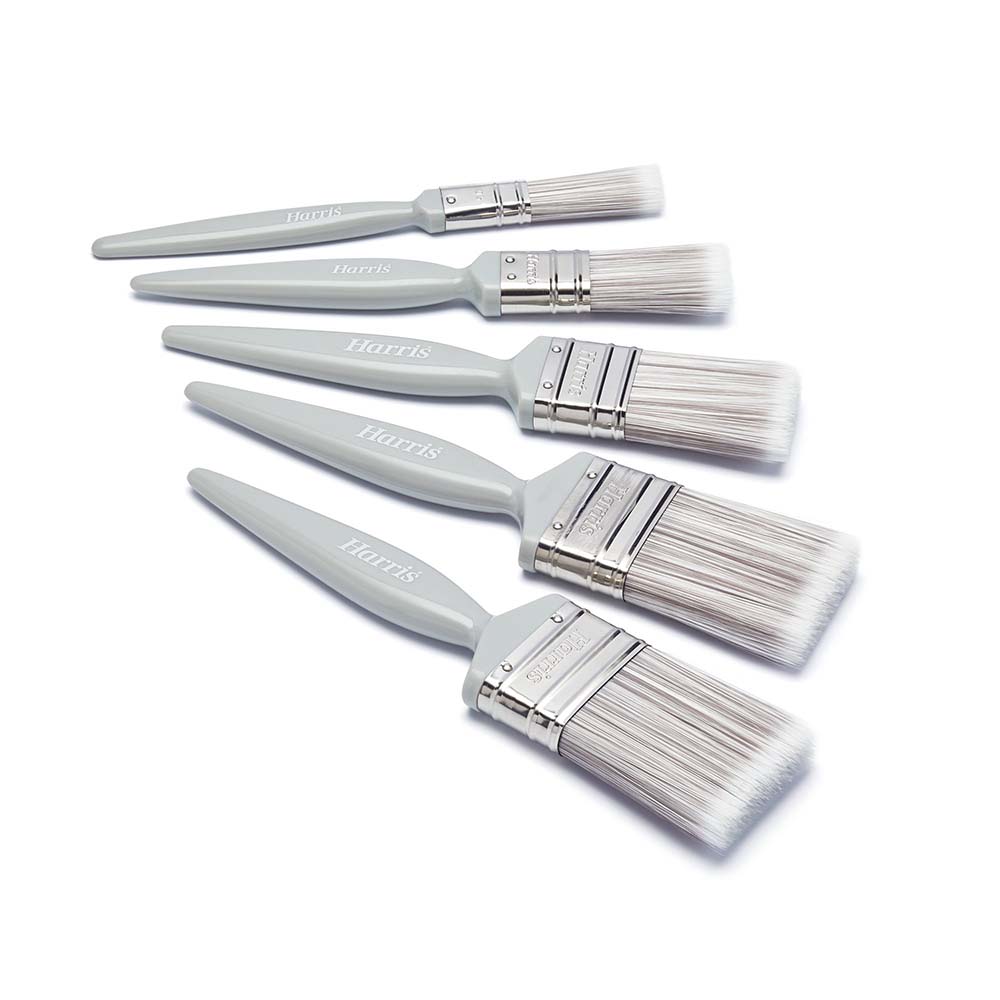 Harris Essential Wall & Ceiling Paintbrush - 5 Pack 12/25/38/2x50mm (0.5''/1''/1.5''/2x2'')