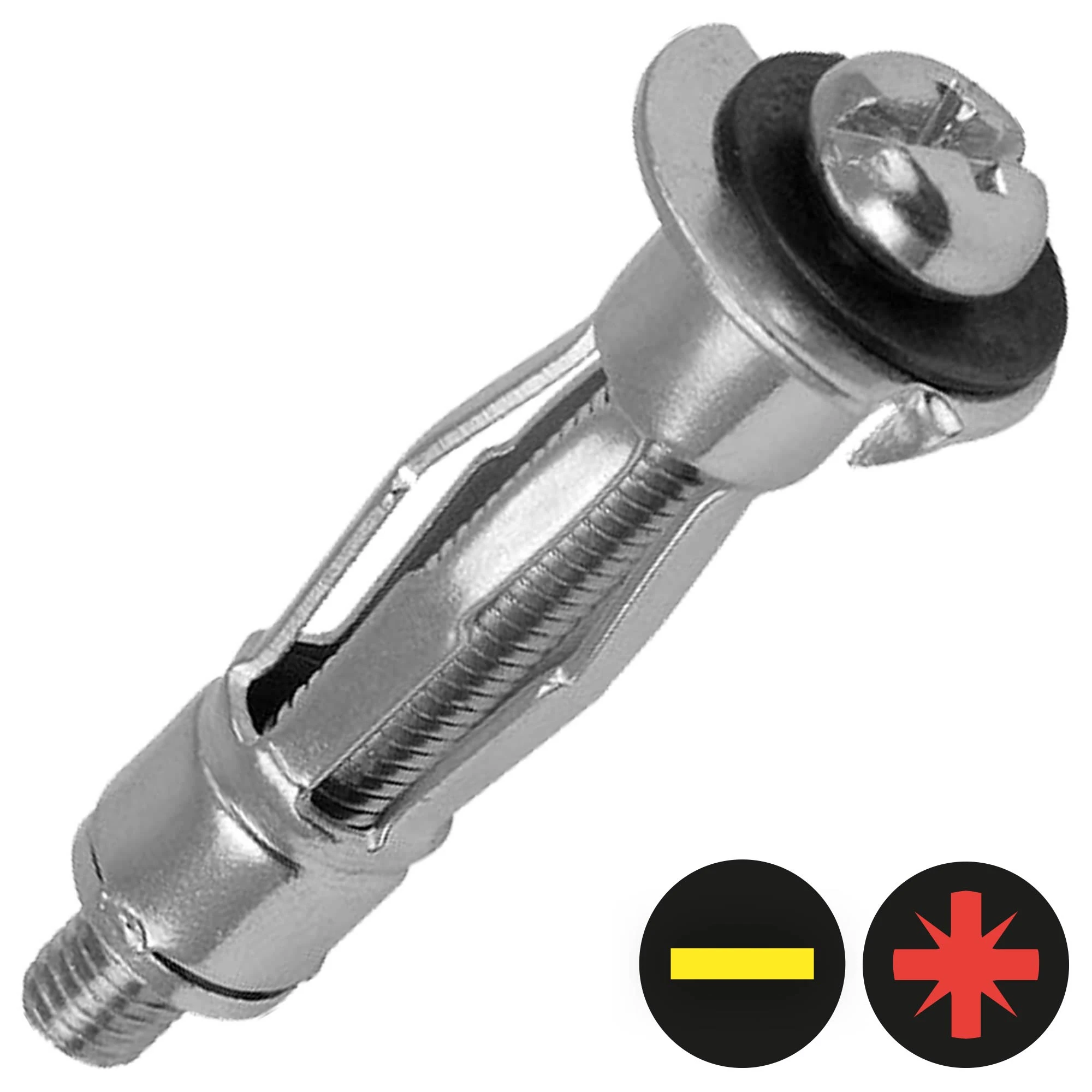 Rawlplug M4 x 40mm Metal Cavity Fixing - Pack of 20