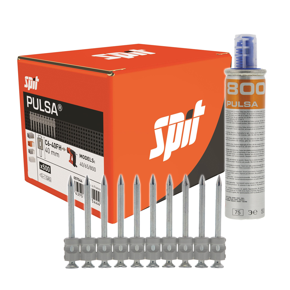 Spit Pulsa 40mm x 2.6mm C6 Concrete Pins - Pack of 500