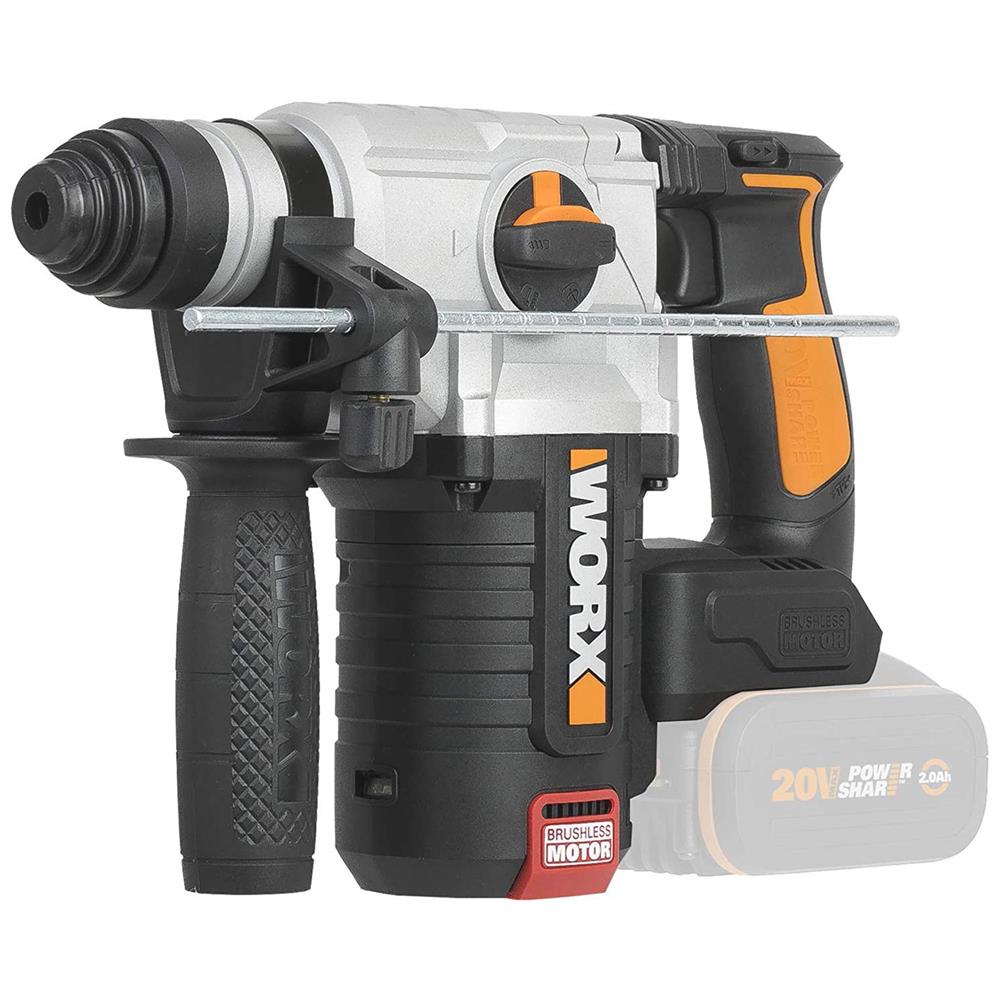 Worx WX380 20V Brushless Cordless SDS Hammer Drill Body ITS