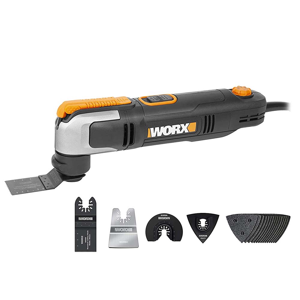 Worx WX686.1 250W Sonicrafter Corded Multi Tool with 19 Accessories