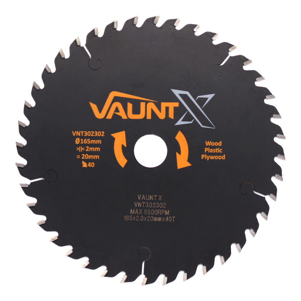 Vaunt X 165mm x 20mm 40T TCT Premium Circular Saw Blade