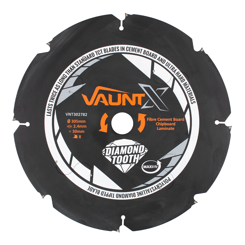 Vaunt X 305mm x 30mm 8 Diamond Teeth PCD Circular Saw Blade