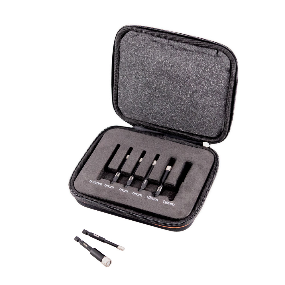 Vaunt X 6 Piece Diamond Wax Filled Tile Drill Bits Set