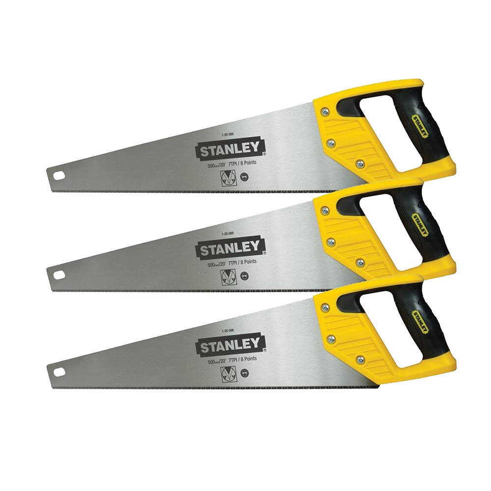 Stanley Gen 2 Sharpcut 500mm/20'' Fast Cutting Saw - Pack of 3 | ITS.co.uk