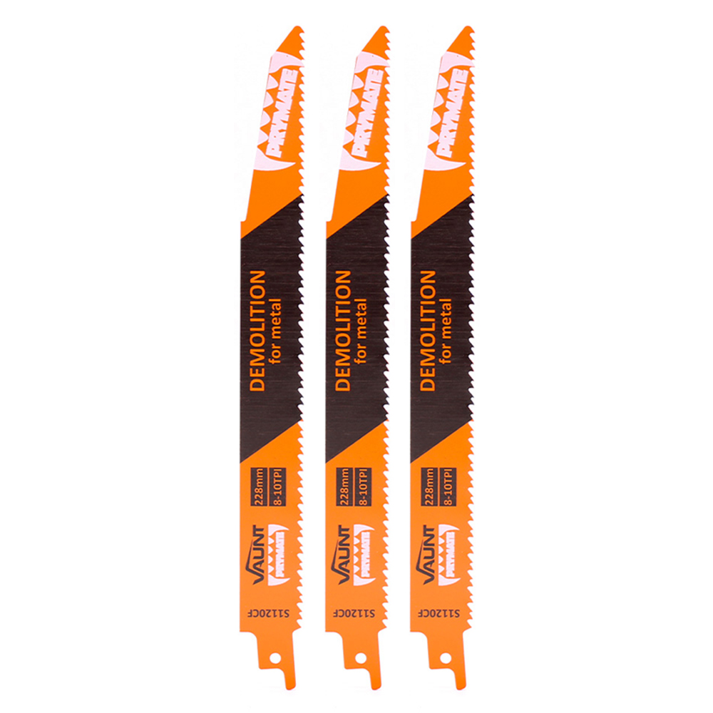 Vaunt 228mm Demolition Reciprocating Saw Blades For Metal (S1120CF) - Pack of 3