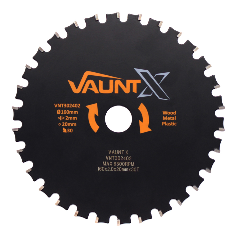 Vaunt X 160mm x 20mm 30T TCT Multi-Purpose Circular Saw Blade with 10mm Reduction Ring