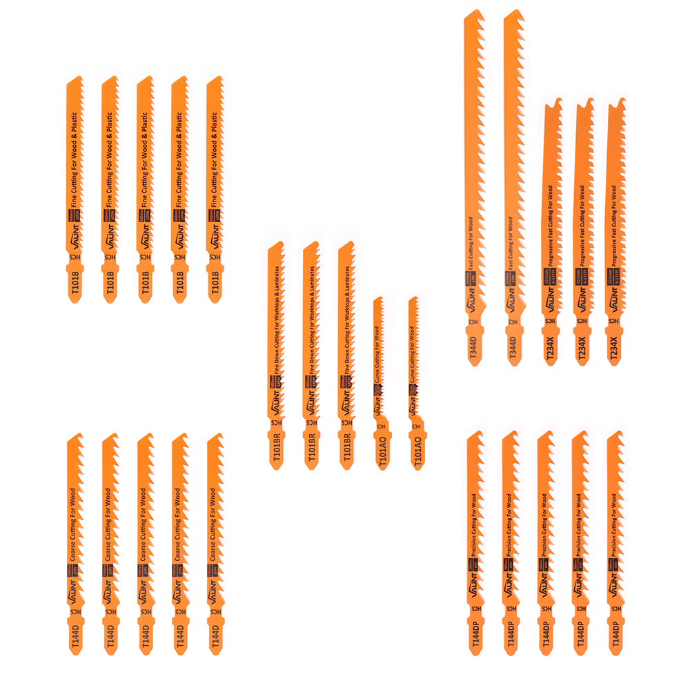 Vaunt 25 Piece Mixed Wood Jigsaw Blades Set