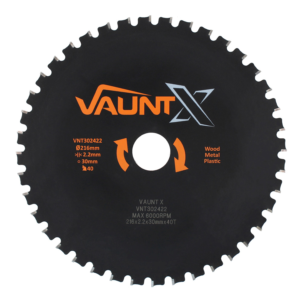 Vaunt X 216mm x 30mm 40T TCT Multi-Purpose Circular Saw Blade