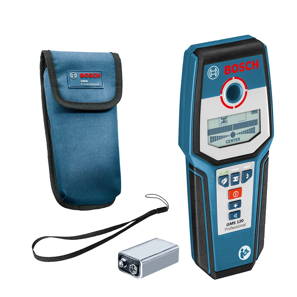 Bosch GMS120 Digital Multi-Scanner Detector with Pouch | ITS.co.uk|