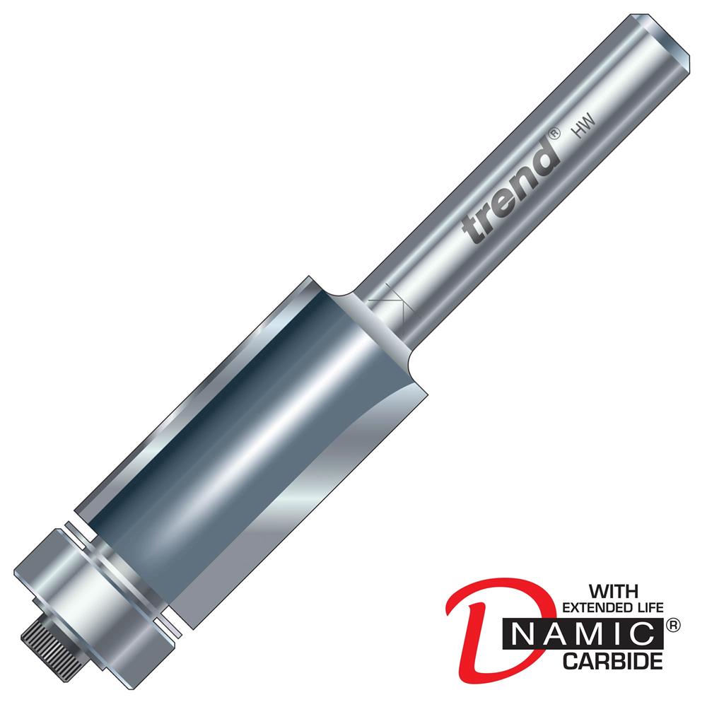 Trend T46/01X1/4TC 12.7mm x 25mm 1/4" Guided Trimmer