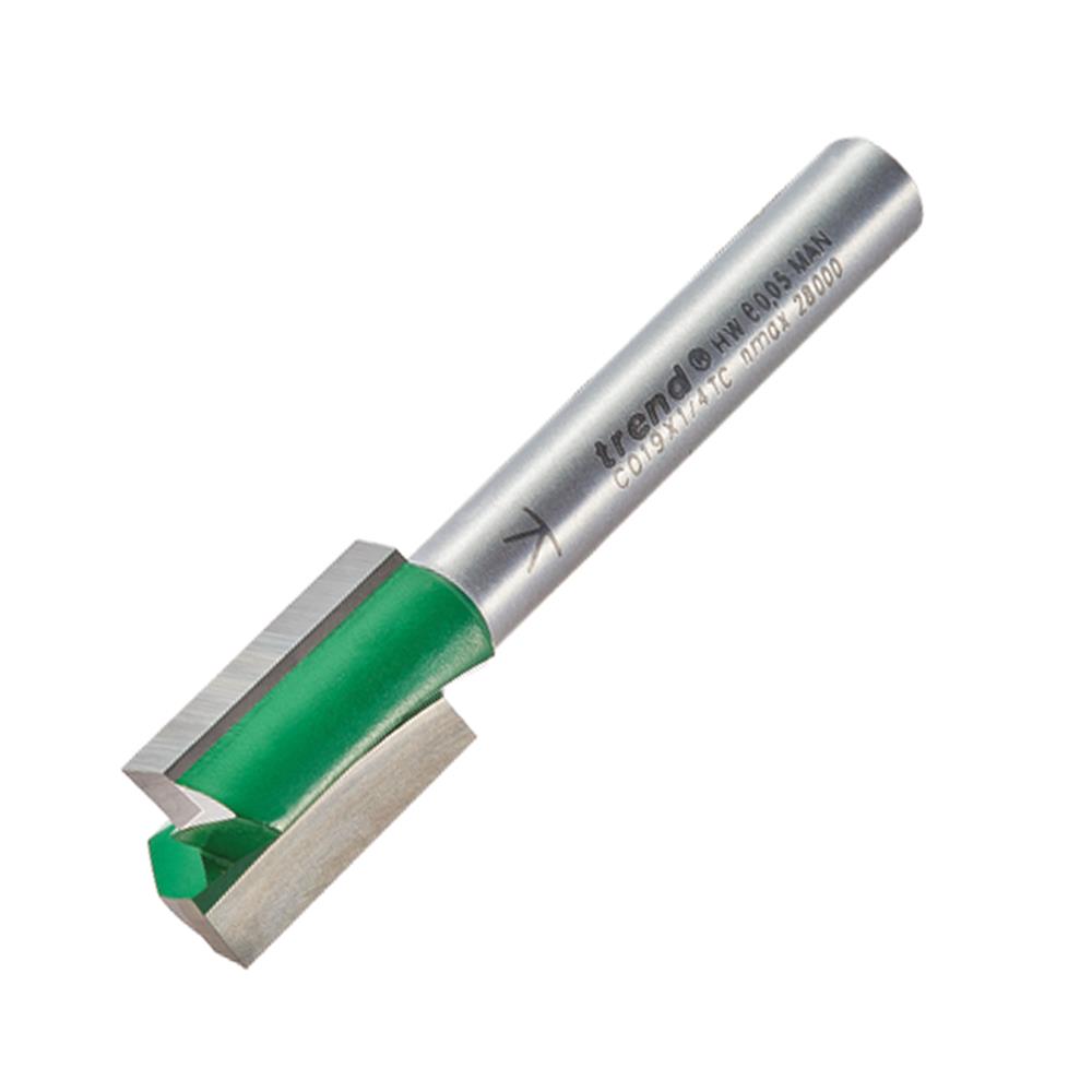Trend C019X1/4TC 12mm x 19.1mm 1/4" Two Flute Cutter