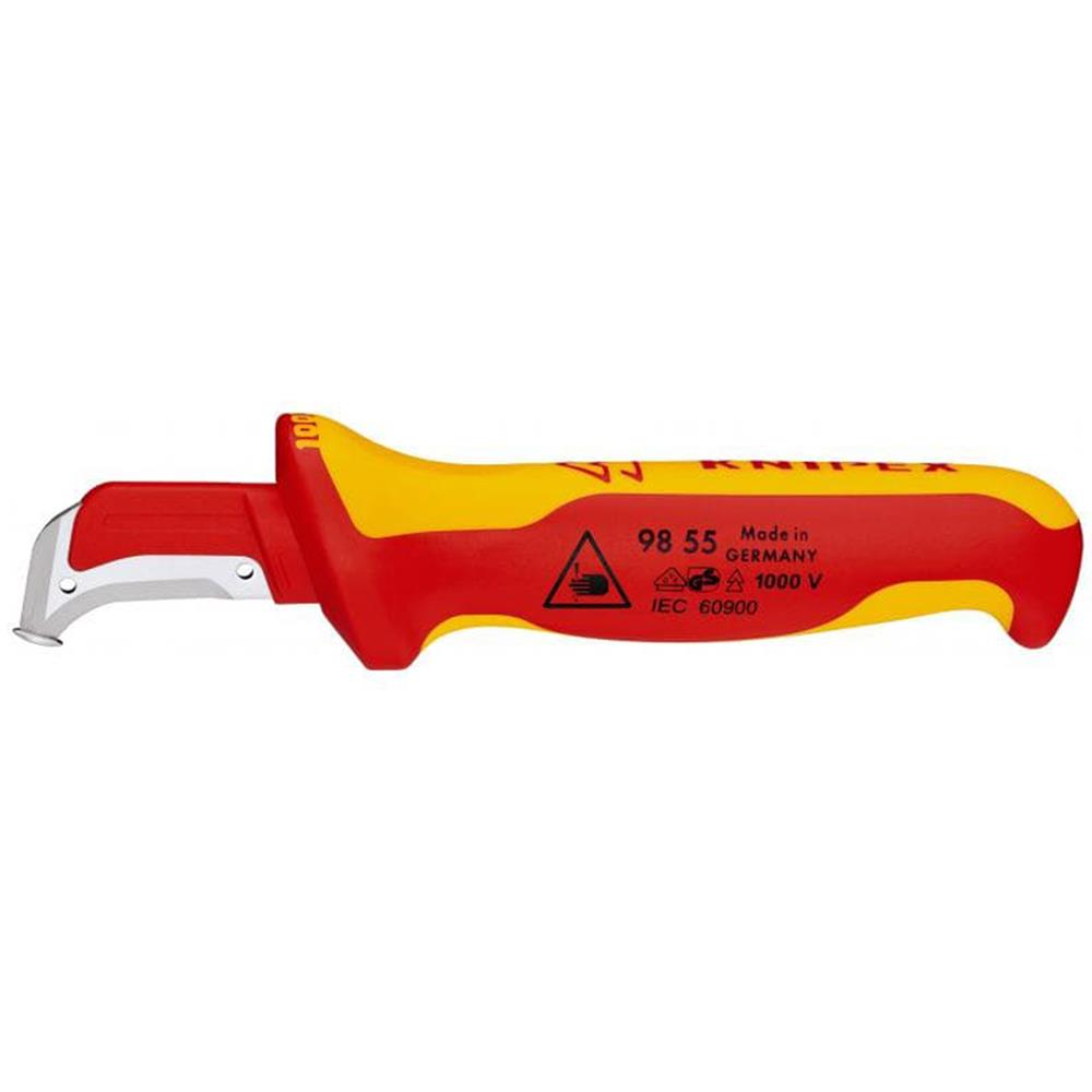 Knipex VDE Stripping Knife with Guide Shoe