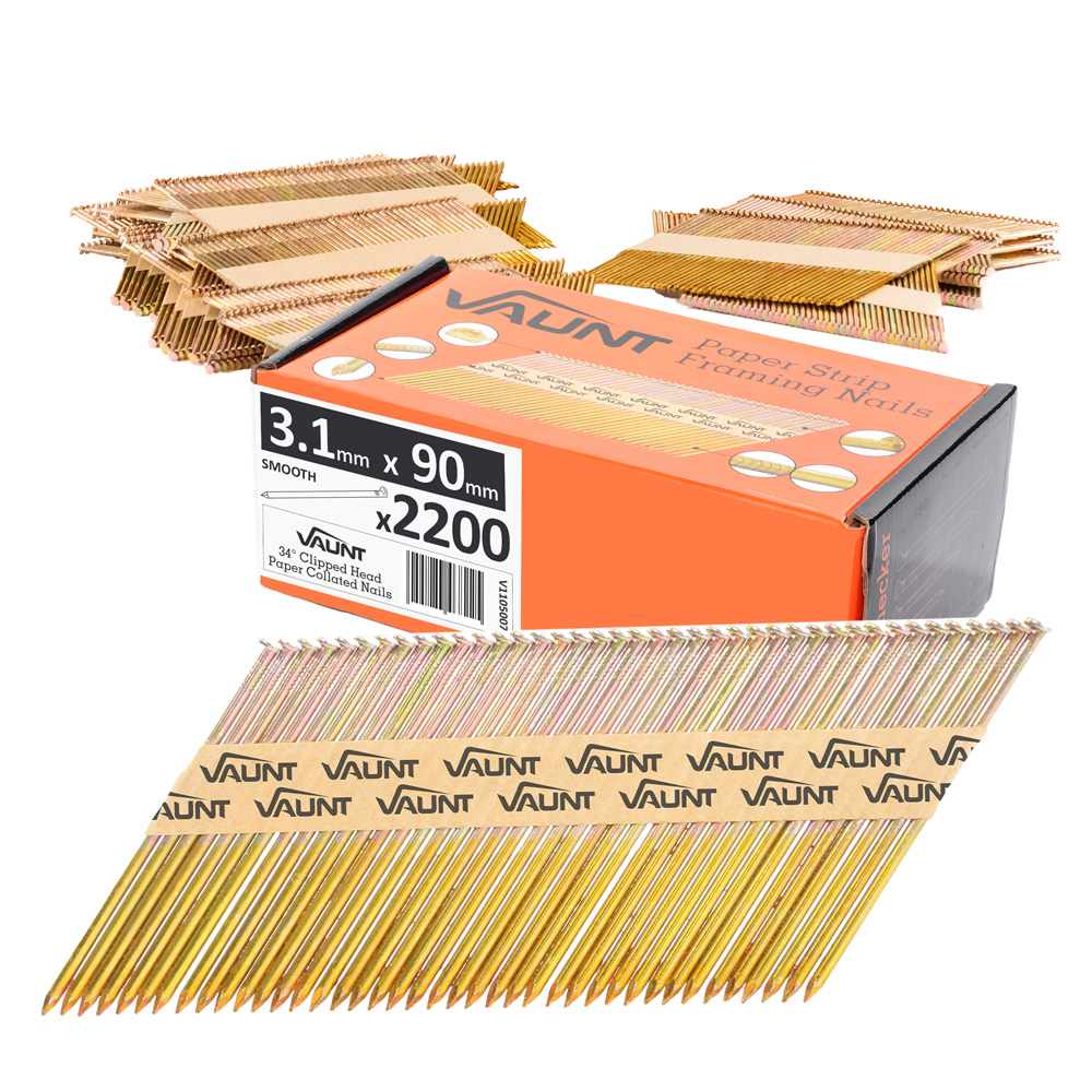 Vaunt 90mm x 3.1mm 34° Angled Framing Nails - Pack of 2200