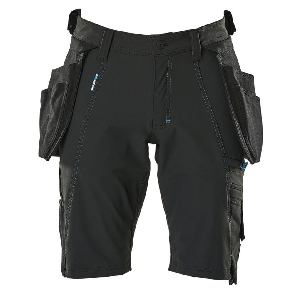 MASCOT ADVANCED Shorts Ultimate Stretch with holster pockets Black