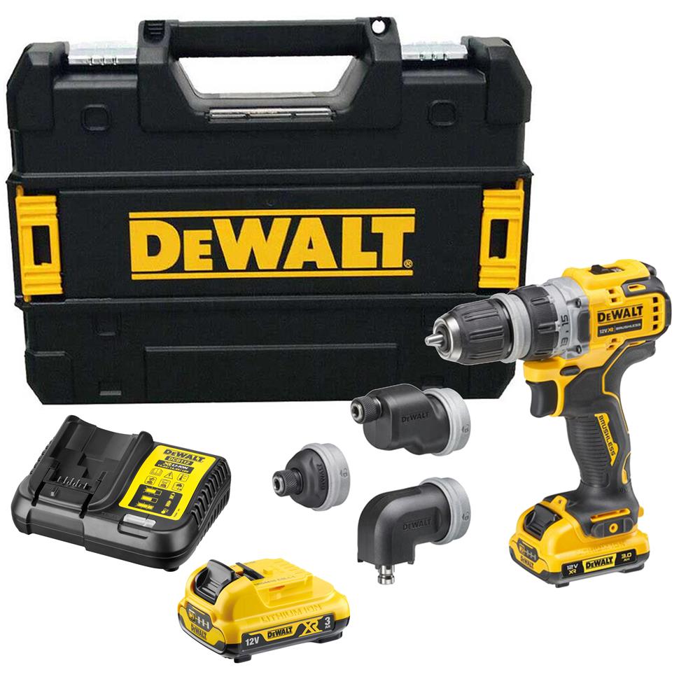 Dewalt DCD703L2T 12V XR Brushless 4x Multi Head Drill Driver