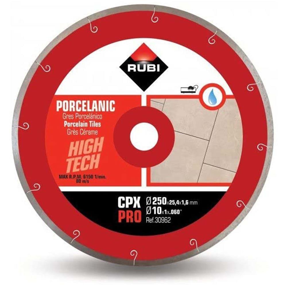Rubi Jslot CPX-250 PRO Porcelain Diamond Blade - 250mm