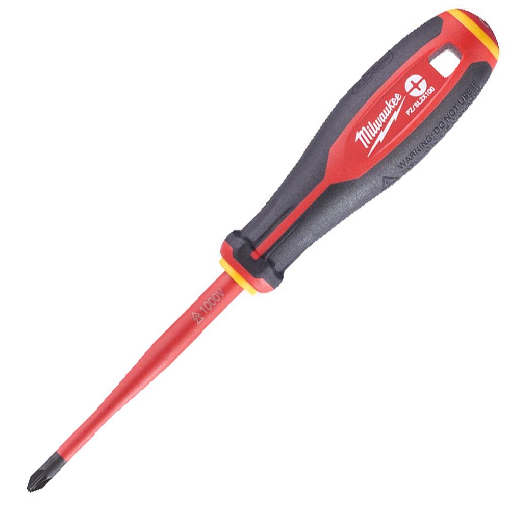 Milwaukee TRI-LOBE VDE Screwdriver PZ/SL2 x 100mm