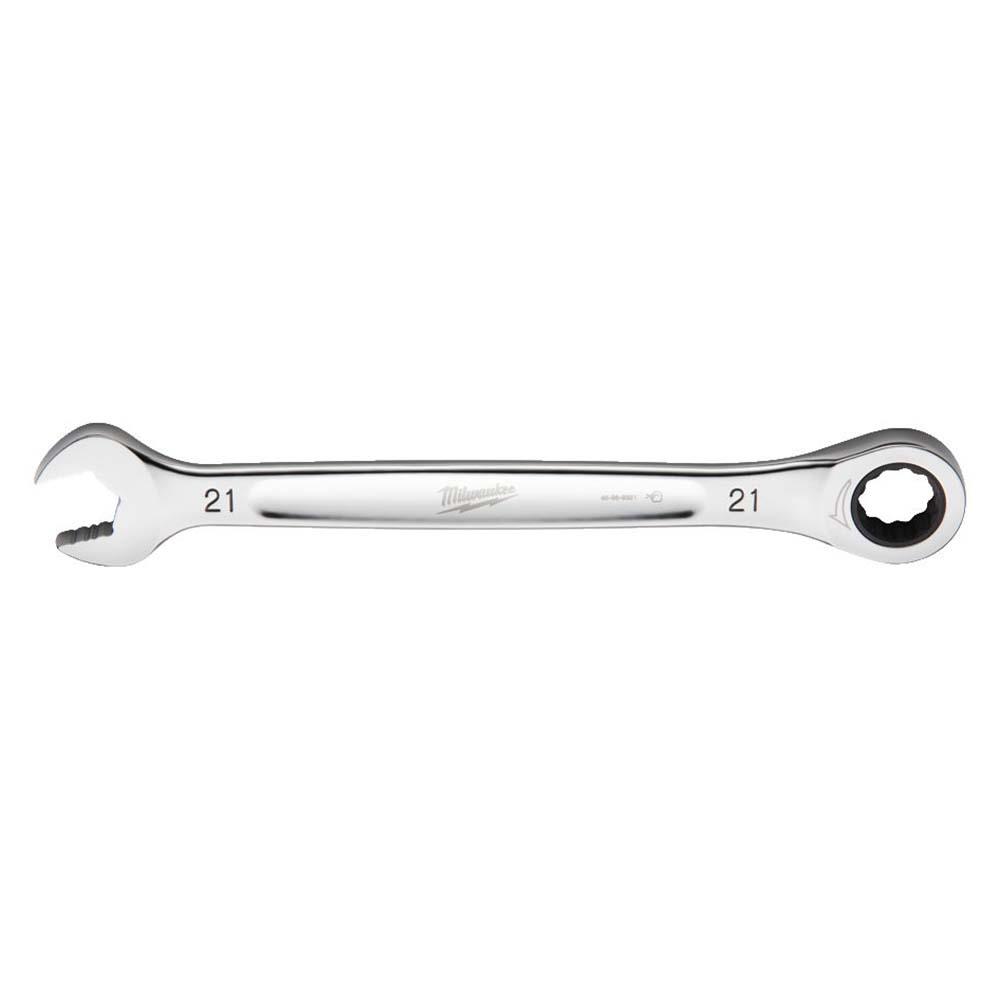 Milwaukee MAX BITE Ratcheting Metric Combination Spanner 21mm