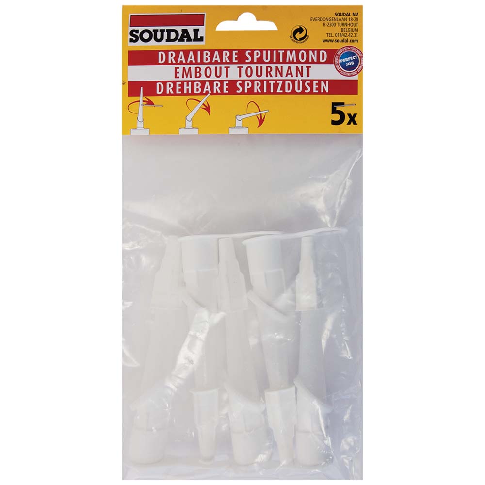 Soudal Twisty Cartridge Nozzles - Pack of 5