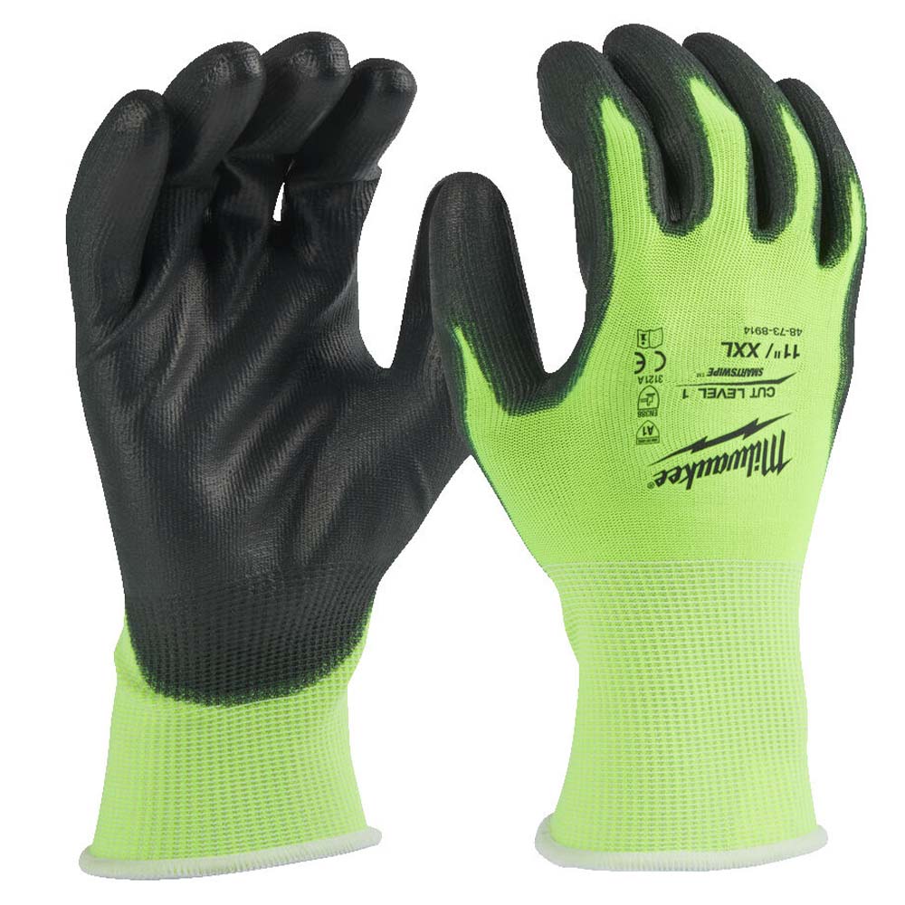 Milwaukee Hi-Vis Cut A Gloves