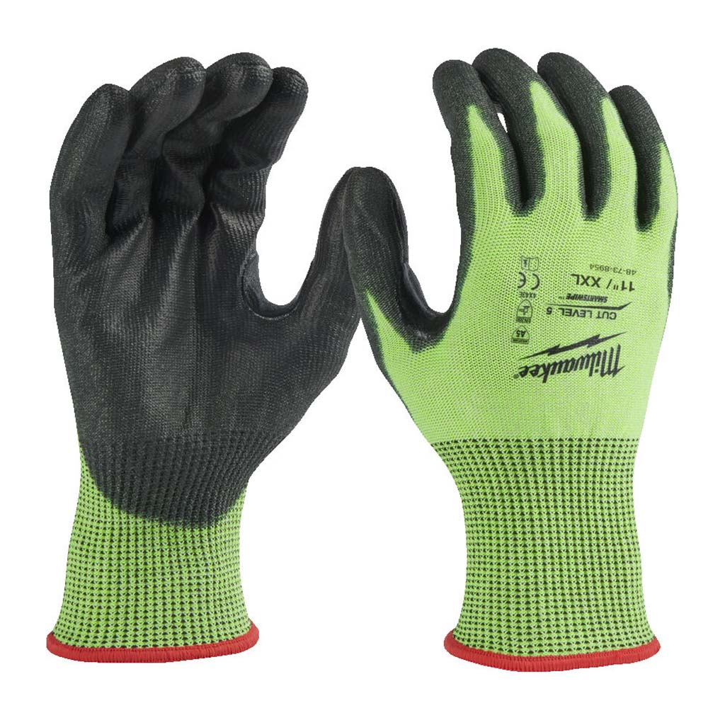 Milwaukee Hi-Vis Gloves - Cut Level 5