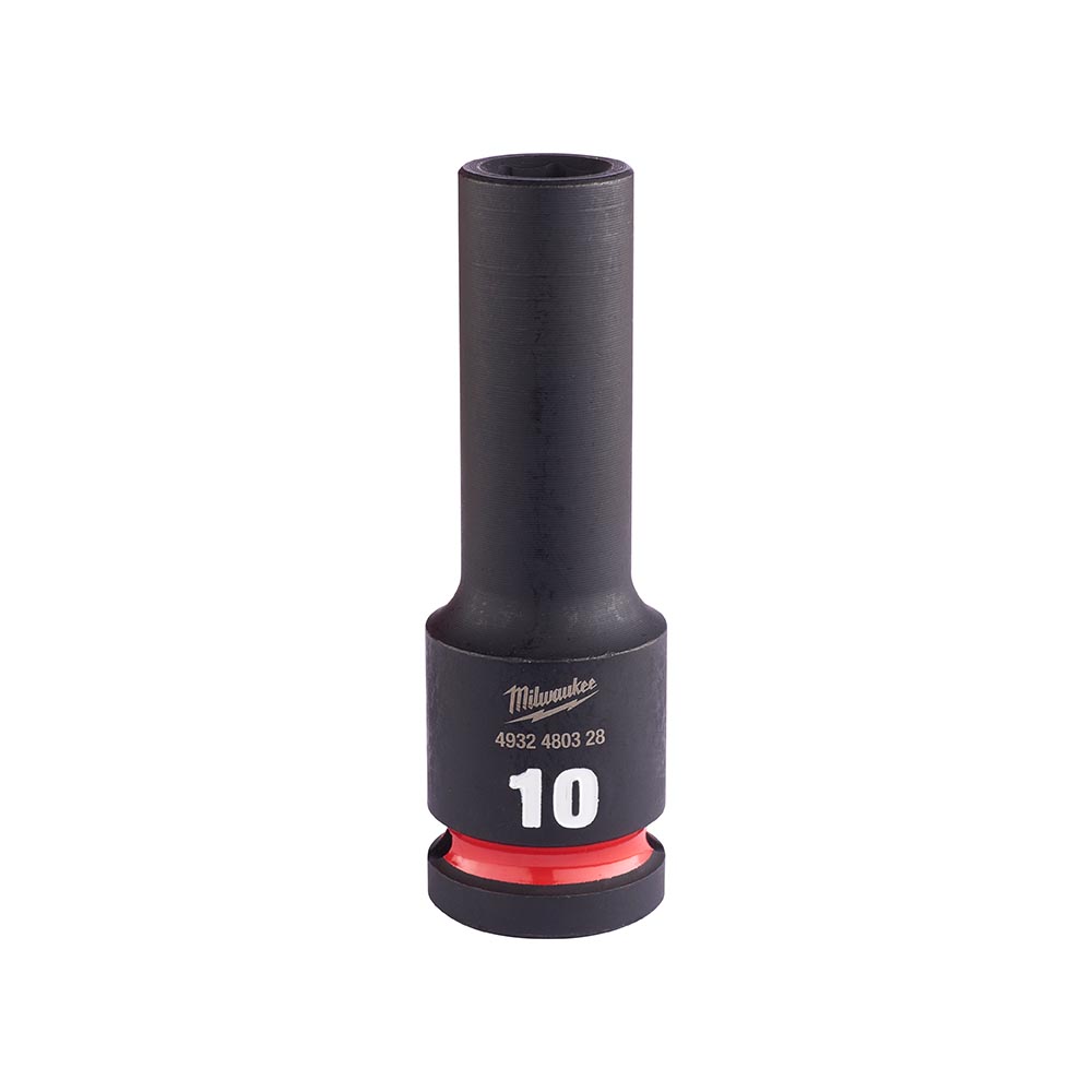 Milwaukee 10mm 1/2” Sq. SHOCKWAVE Impact Deep Socket