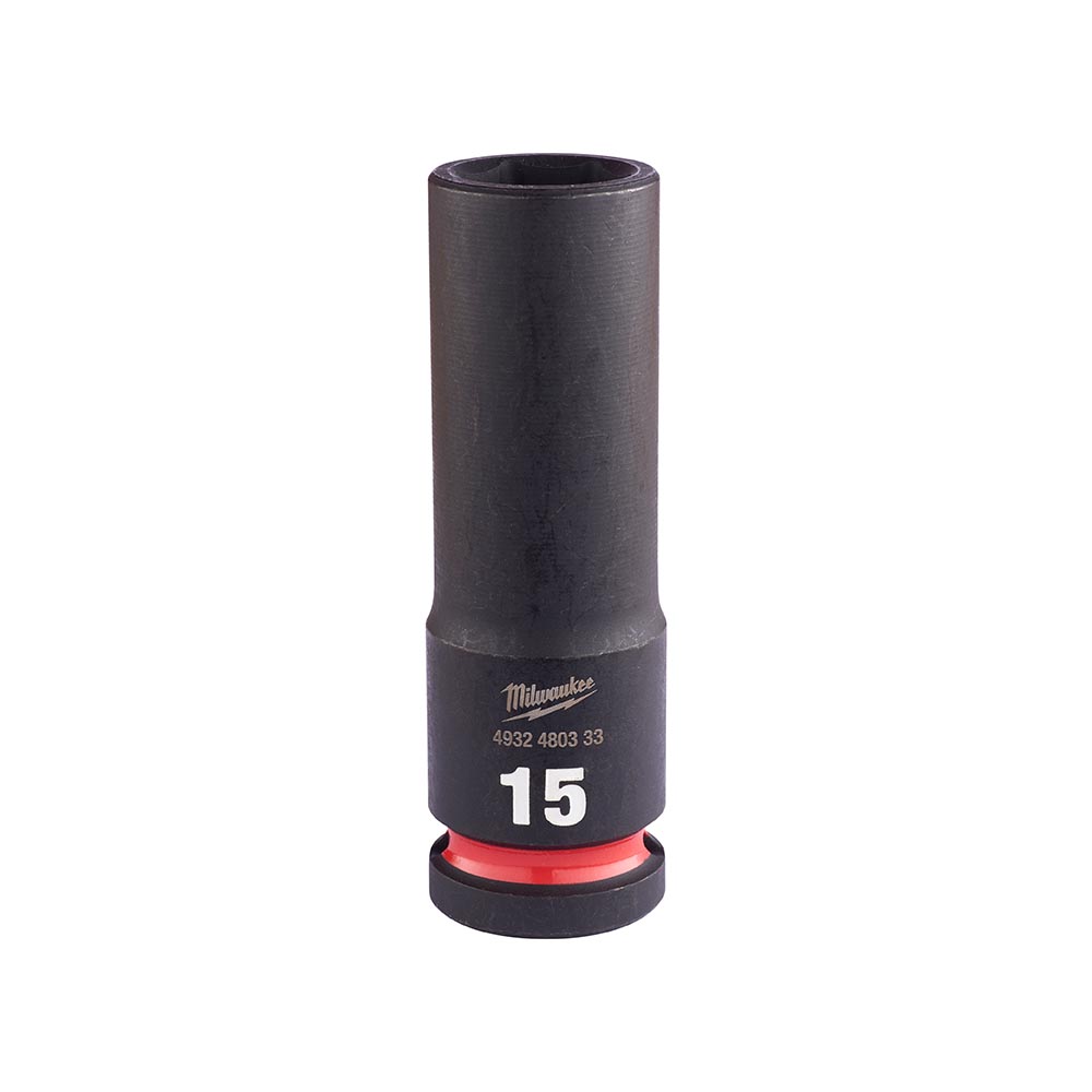 Milwaukee 15mm 1/2” Sq. SHOCKWAVE Impact Deep Socket