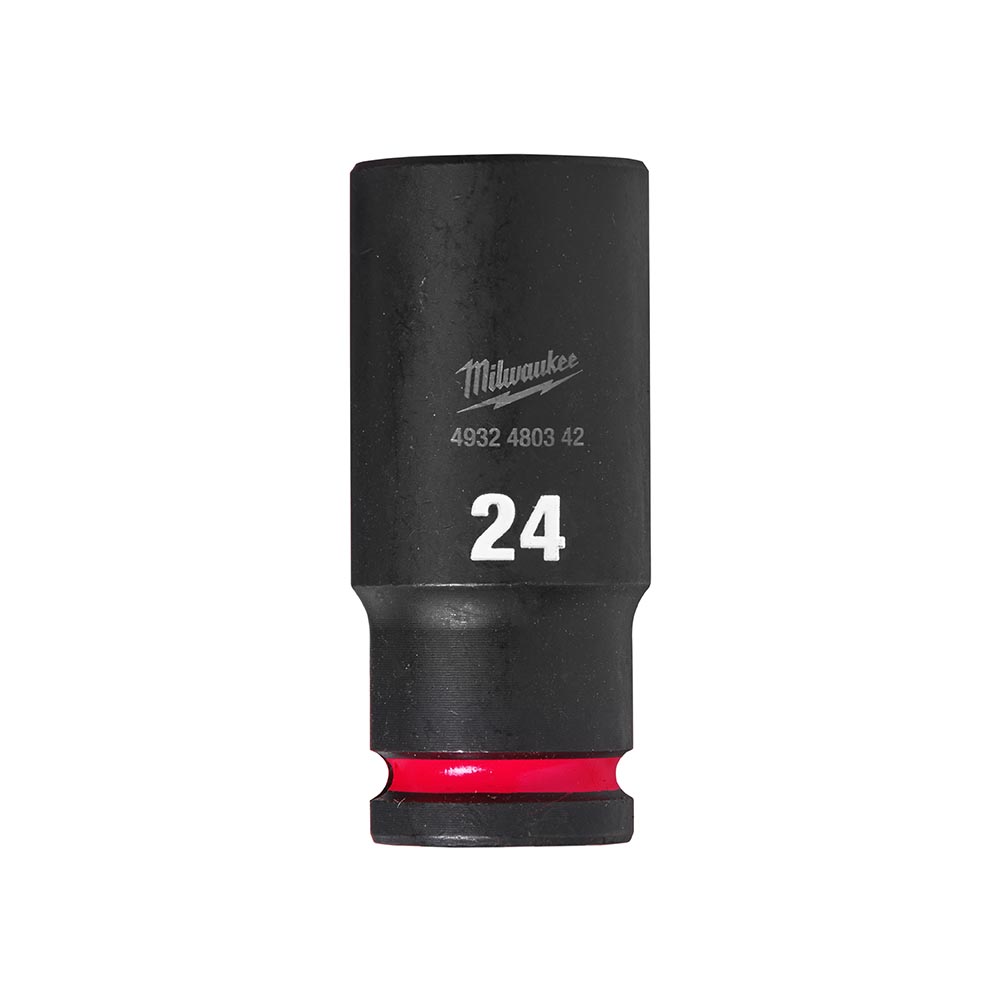 Milwaukee 24mm 1/2” Sq. SHOCKWAVE Impact Deep Socket