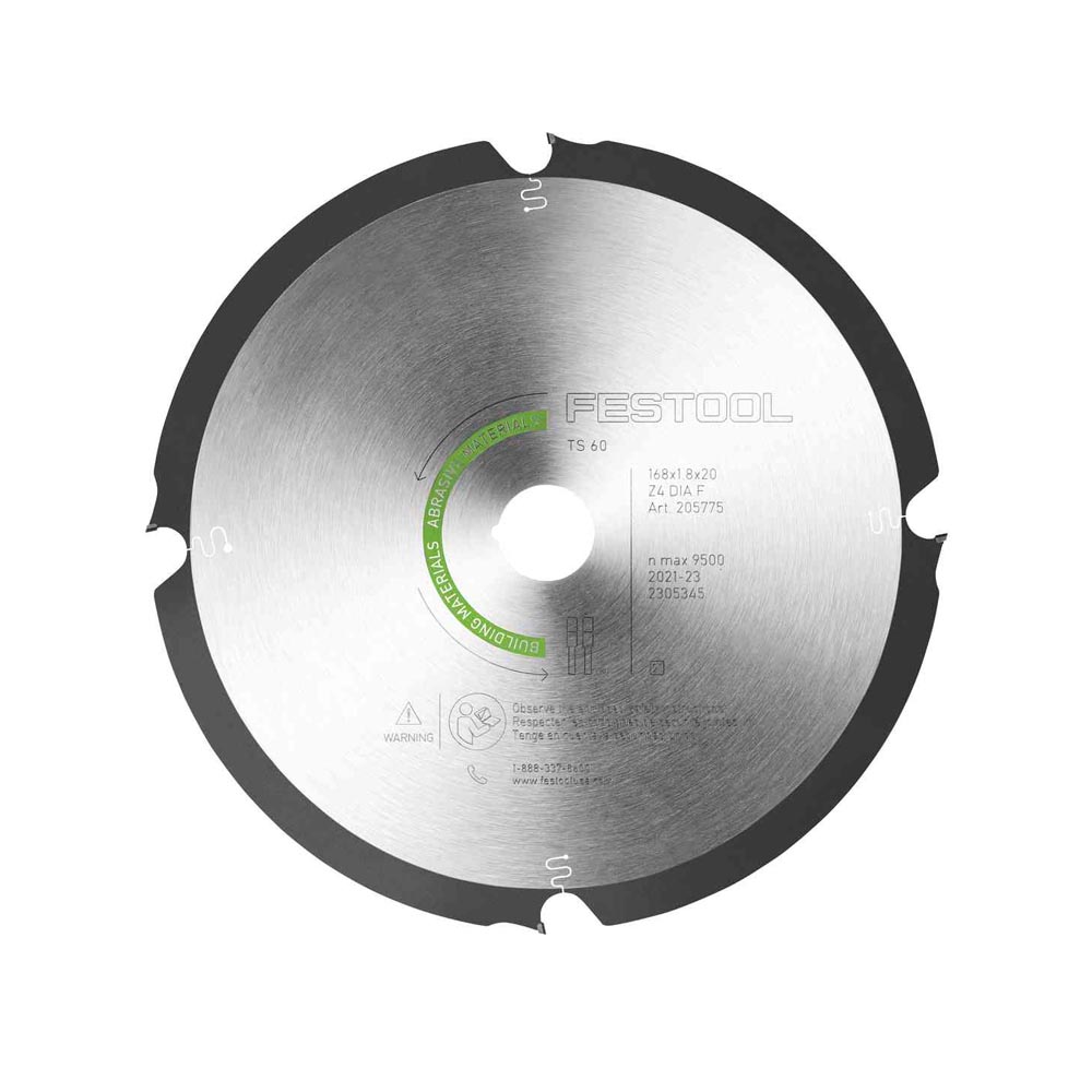 Festool 205769 168mm x 20mm 4T Diamond Circular Saw Blade
